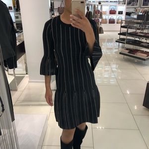 Michael Kors Textured Stretch Bell-Cuff Dress